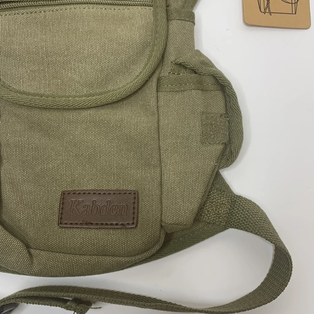 Kabden | Green Canvas Outdoor Tactical Fishing Waist Leg Bag | Military Travel - Picture 4 of 13
